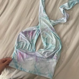 Tie Dye Wrap Top